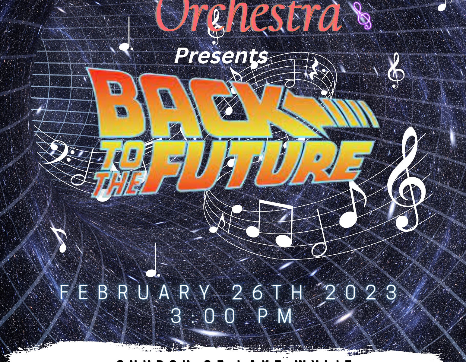 Back to the Future Concert Flyer